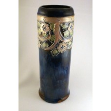 Royal Doulton Lambeth William Rowe Art Nouveau Vase 10.5"